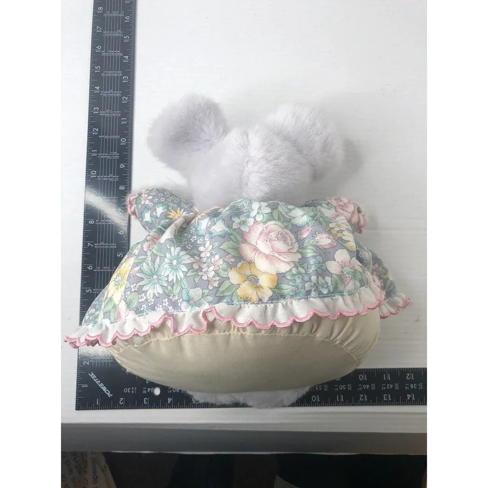 Vintage 1993 collectors Chubby club mouse plush stuffed animal floral dress - Picture 3 of 4